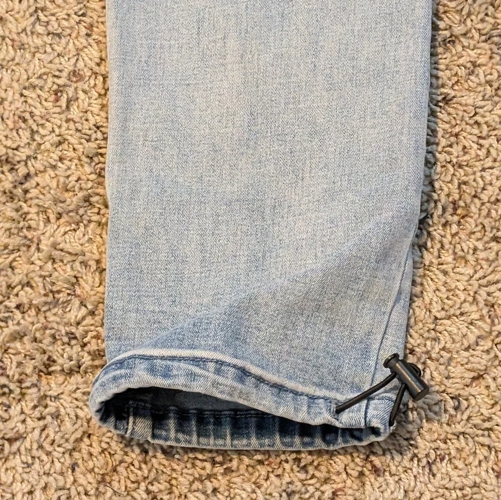 PacSun Y2K Blue Pull on Cargo Joggers Drawstring